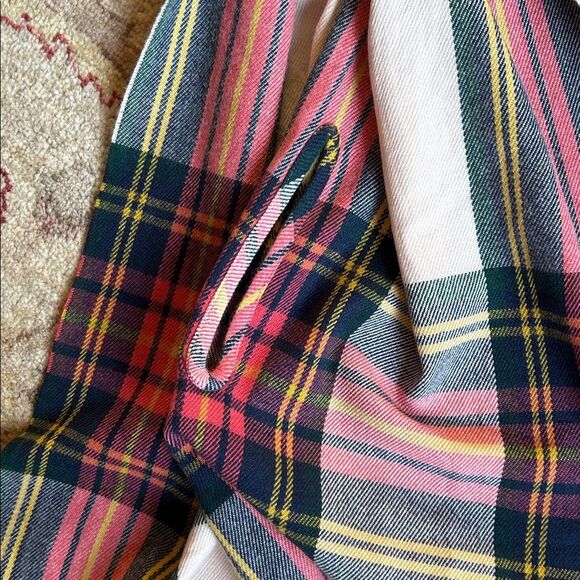 Plaid Multicolor Scarf Wrap With Arm Holes - Picture 6 of 6